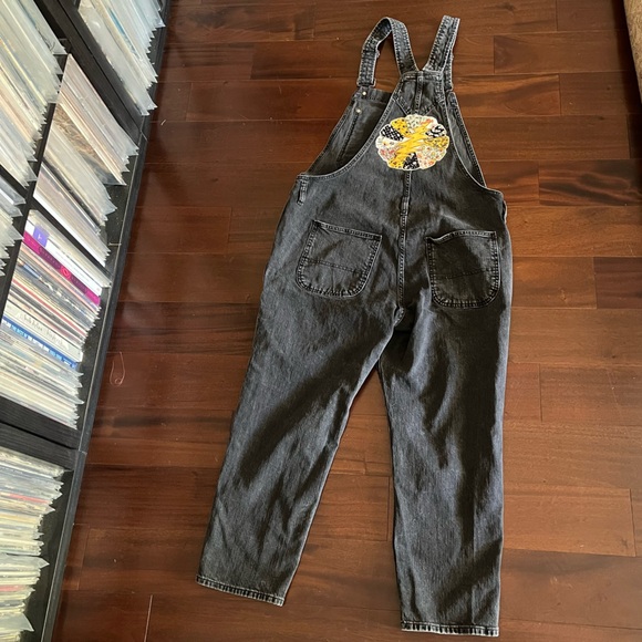 Overalls mandala bolt grateful sphere dead company festival patchwork quilt 💛⚡️🖤 - Picture 8 of 10